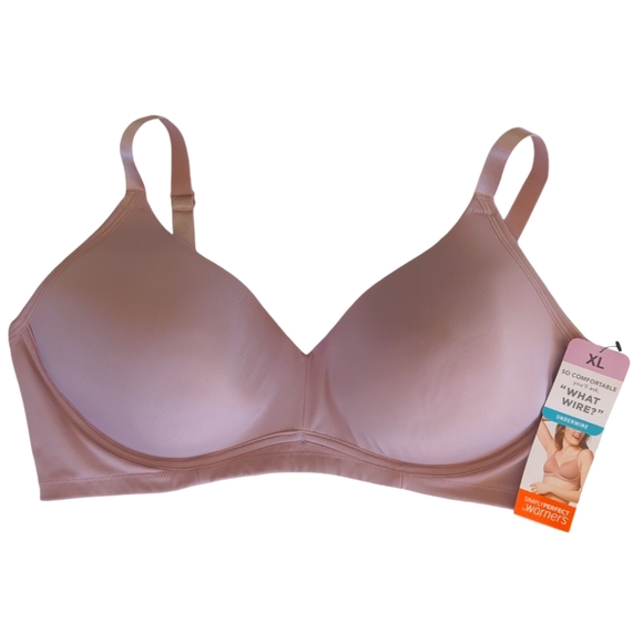 NWT Simply Perfect by Warner's Underwire Contour Poke-Free Comfort Bra XL Mauve - Picture 1 of 12
